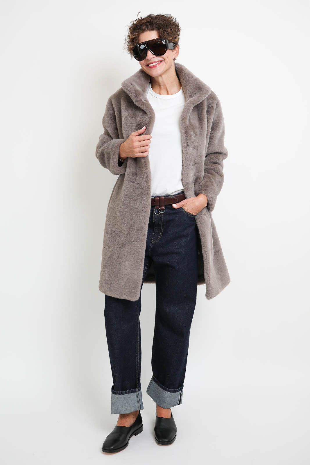 Apparis, Blair coat in granite