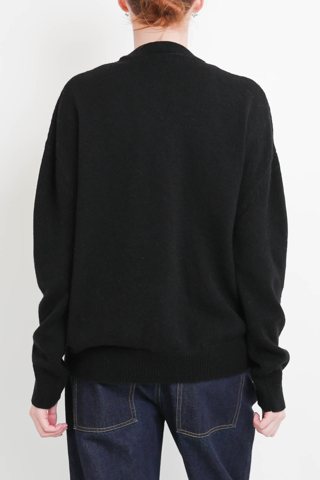 Atomo Factory, Smile Asimmetrico cardigan in black