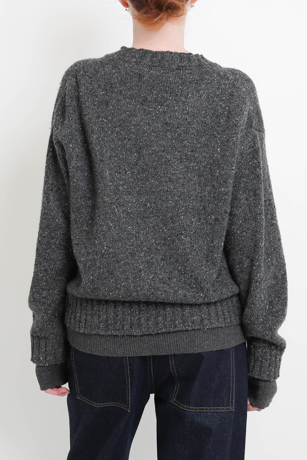 Atomo Factory, Girocollo sweater in Antracite