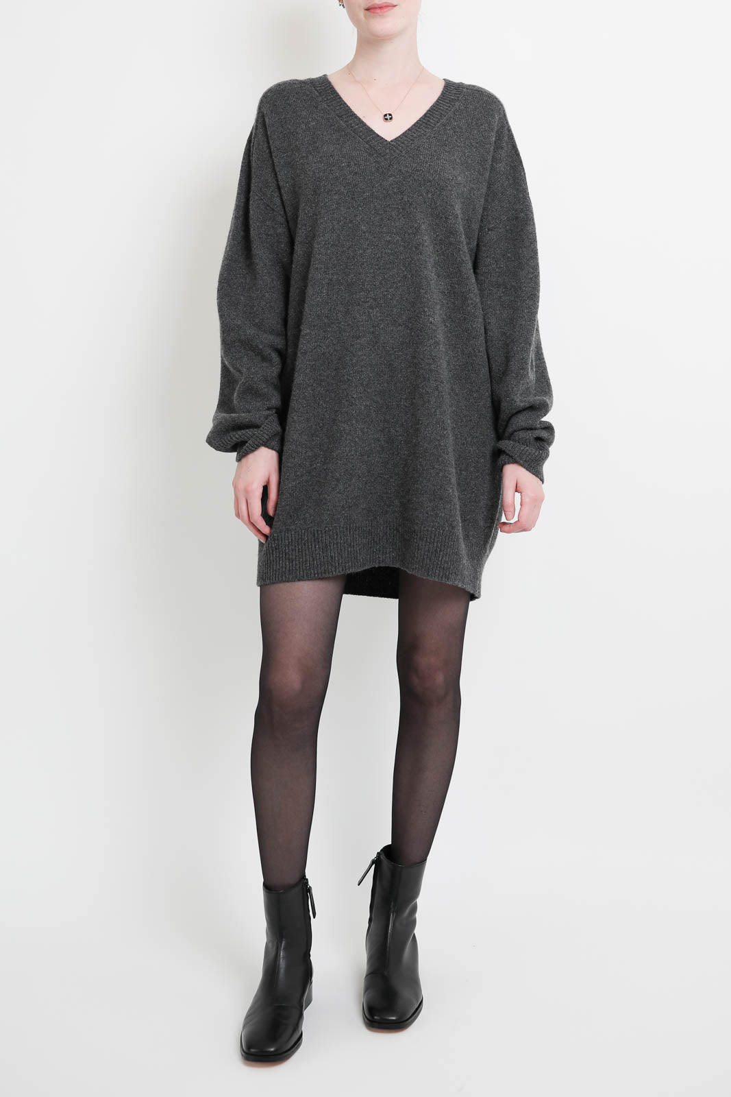 Atomo Factory, Mini Abito Rasato dress in Antracite