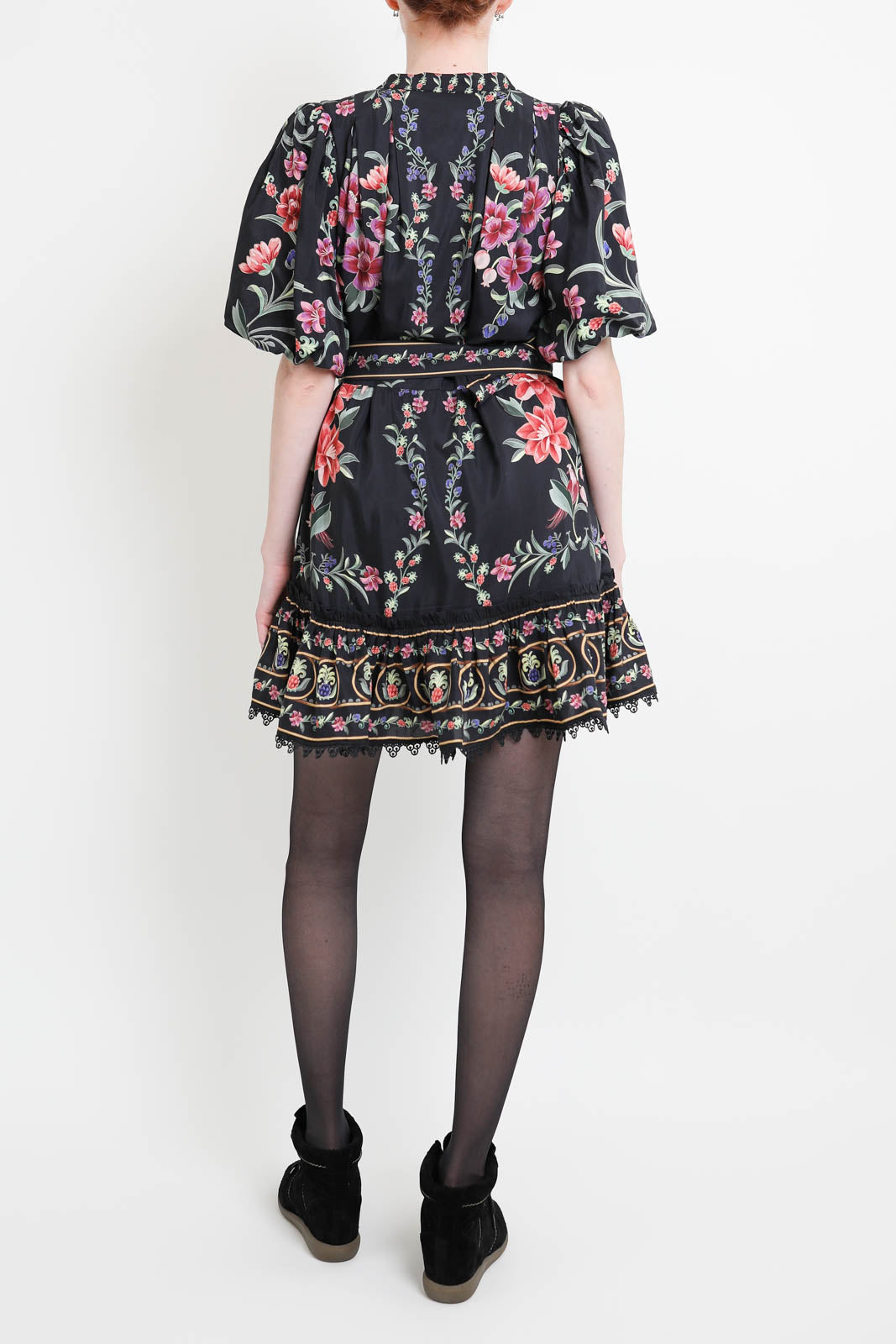 Farm Rio, Belle Garden dress in black
