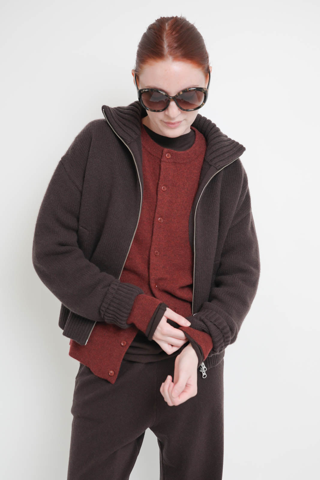Extreme Cashmere, Cardigan Xtra Fab in Dark Brown