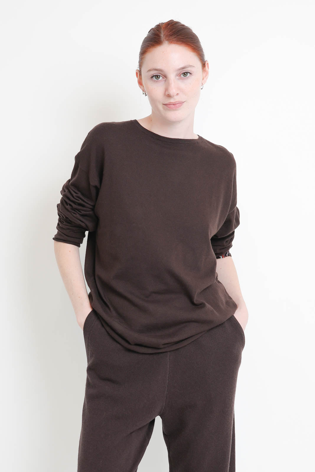 Extreme Cashmere, sweater Aries in Dark Brown