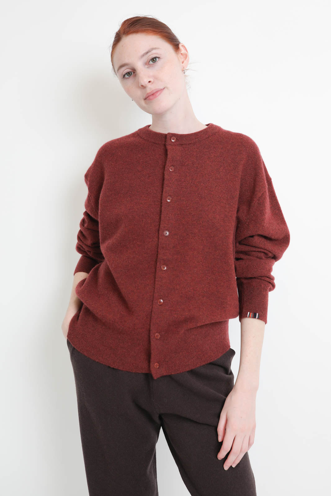 Extreme Cashmere, Cardigan Luce in Maroon