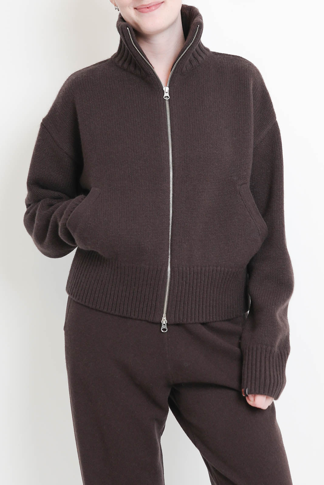 Extreme Cashmere, Cardigan Xtra Fab in Dark Brown