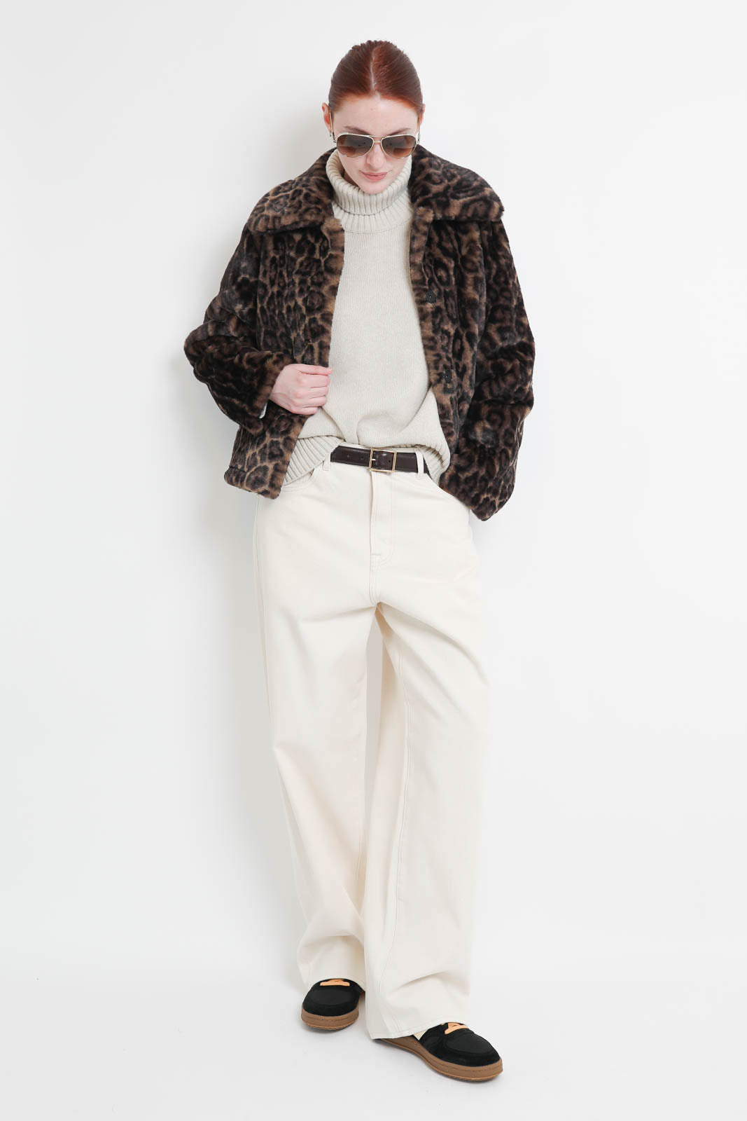 Apparis, Elis jacket in Dark Leopard