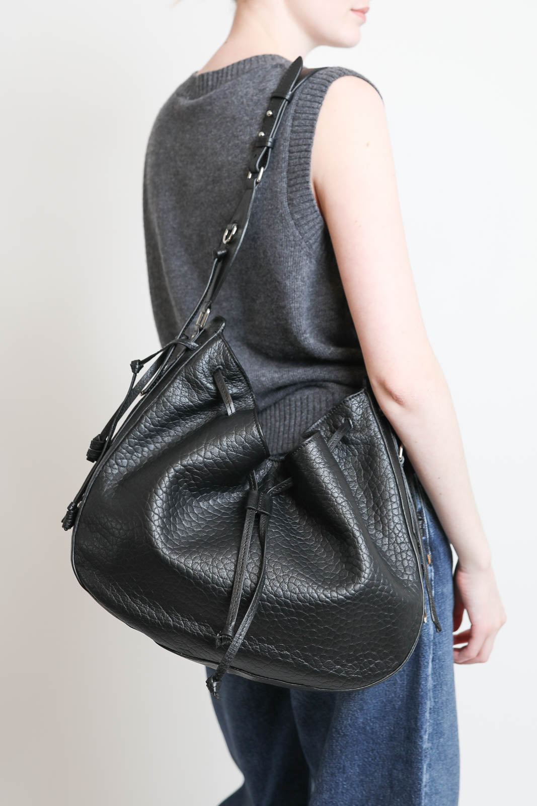 Isabel Marant, Bag Hobo Bag in Black/Silver