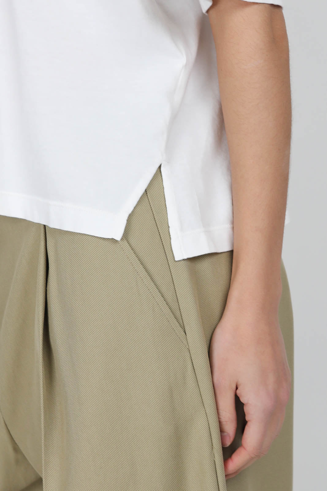 Cotton T-shirt in Milk