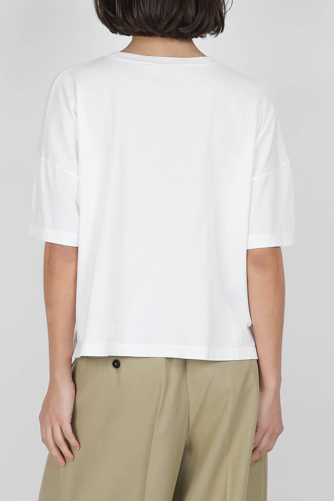 Cotton T-shirt in Milk