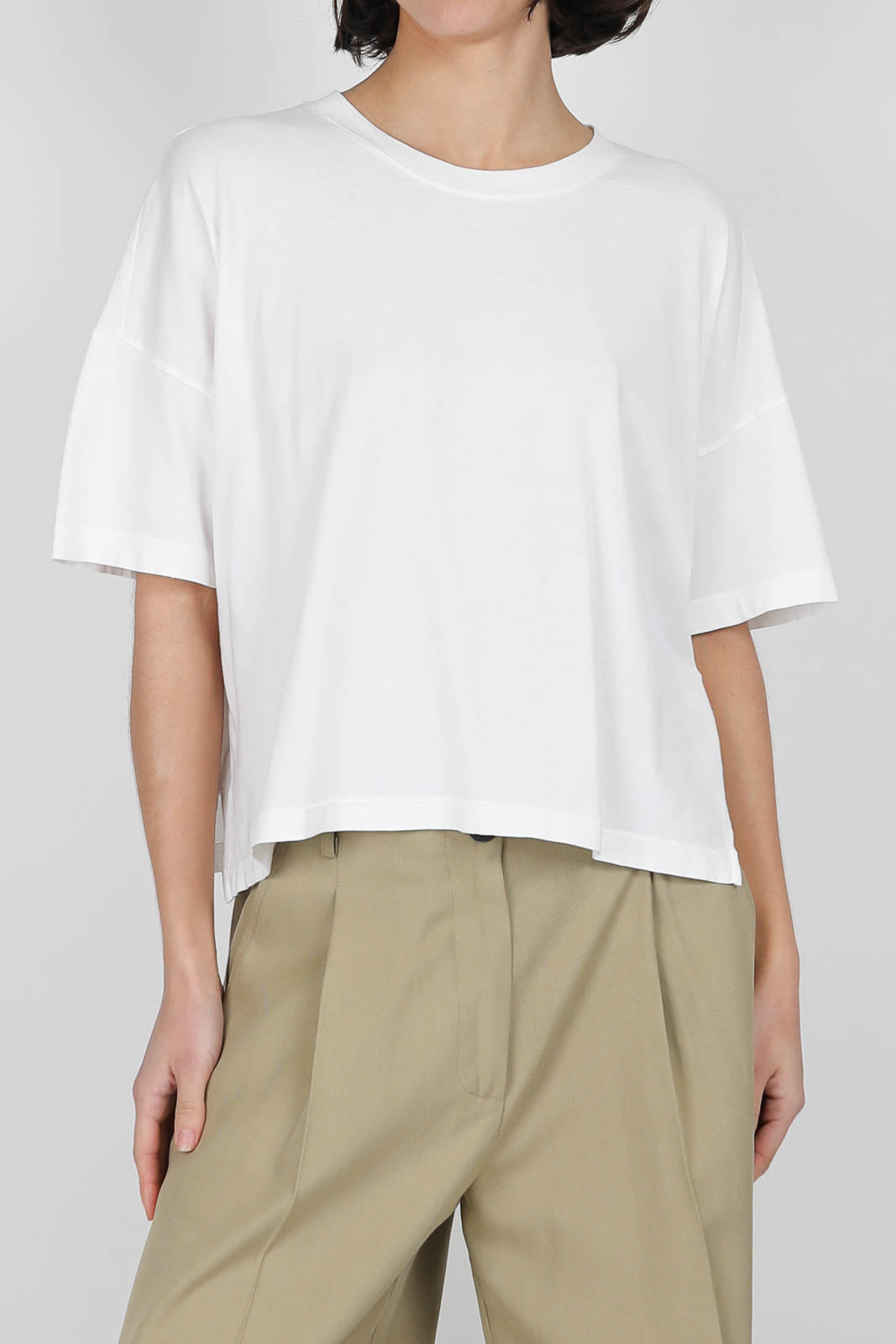 Cotton T-shirt in Milk