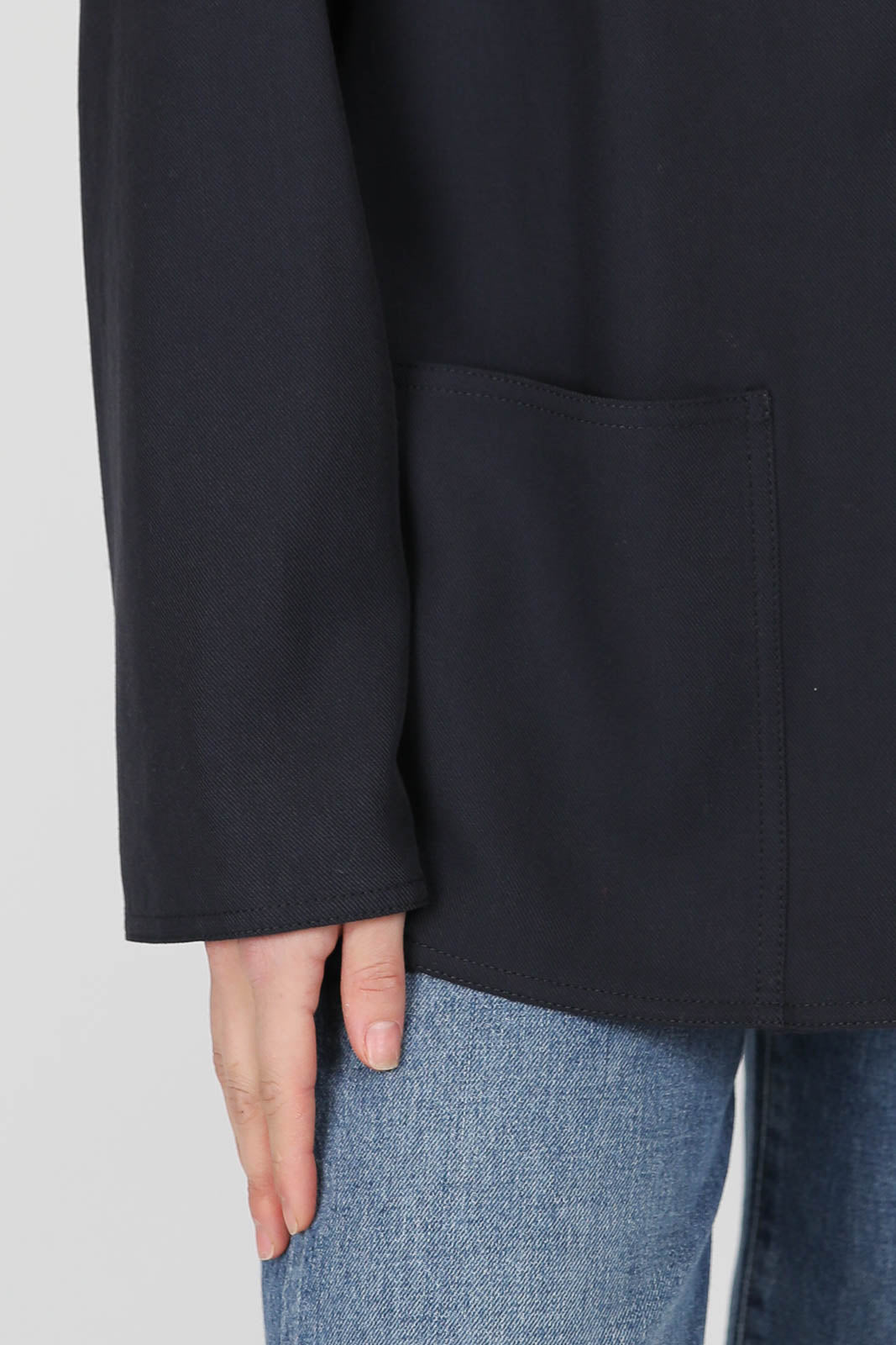 Lyocel blazer in Night Blue