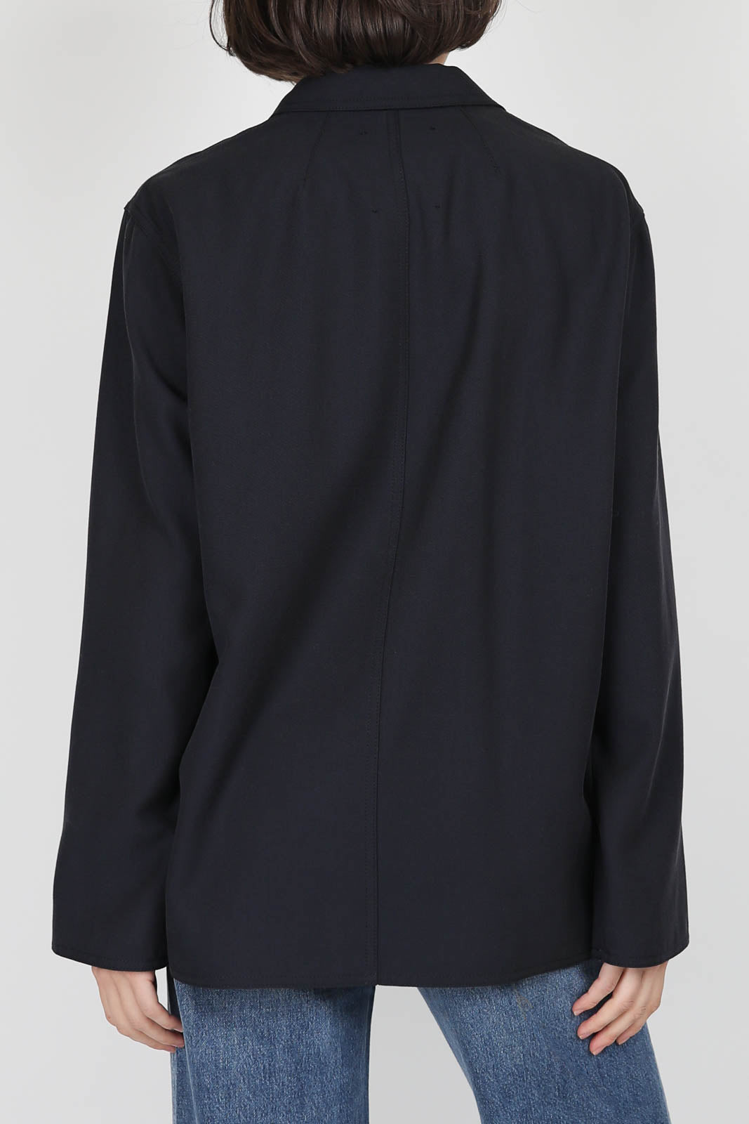 Lyocel blazer in Night Blue