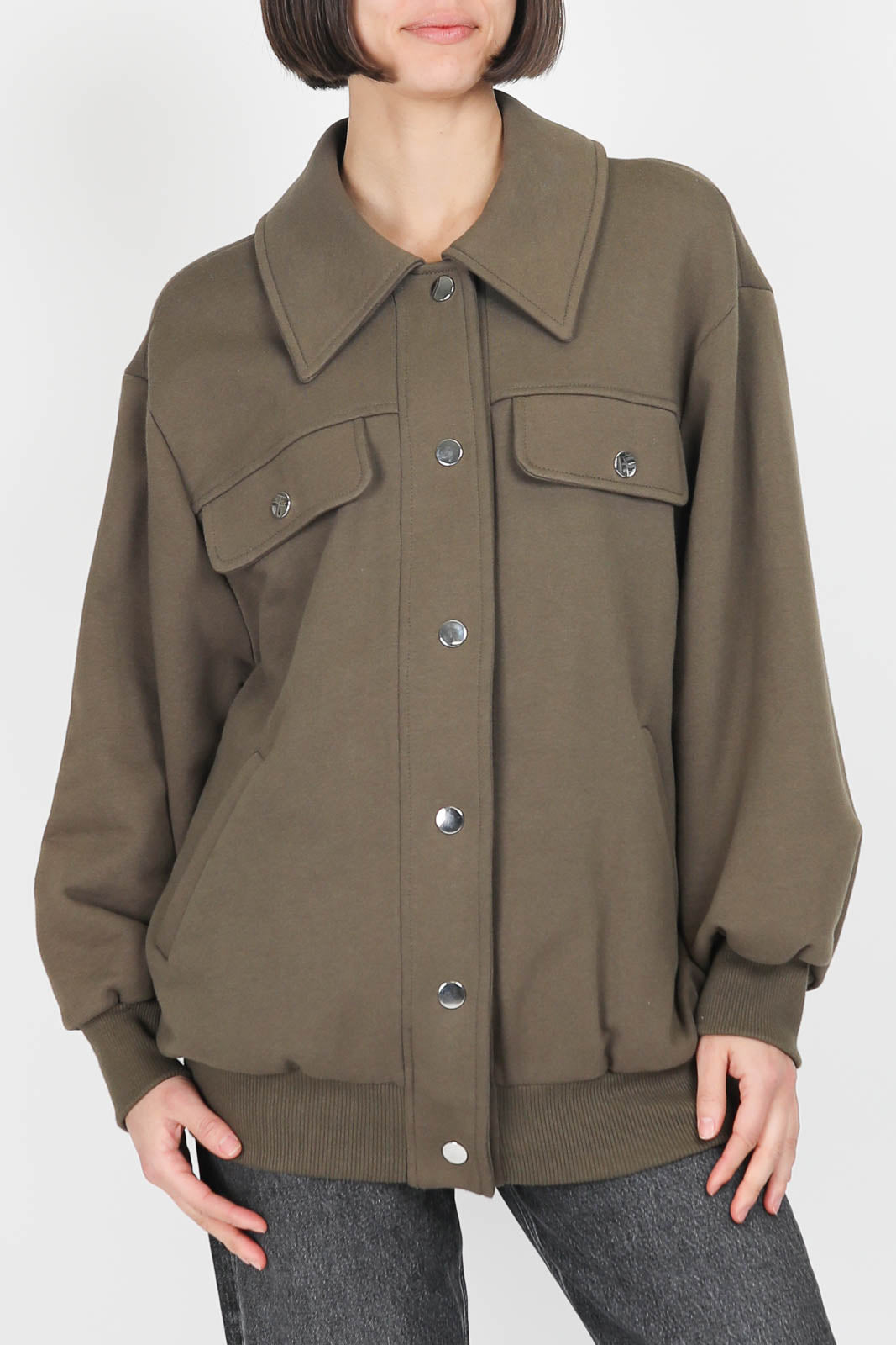 Bomber Jane jacket in khaki