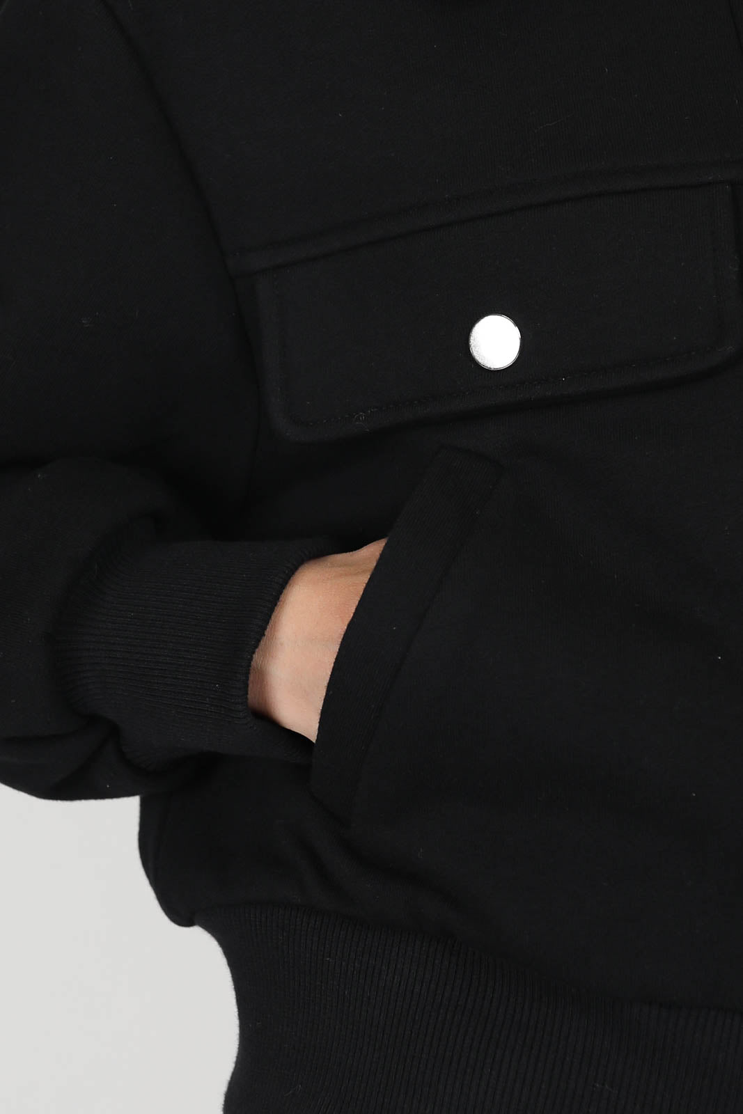 Bomber Short Jane jacket in black