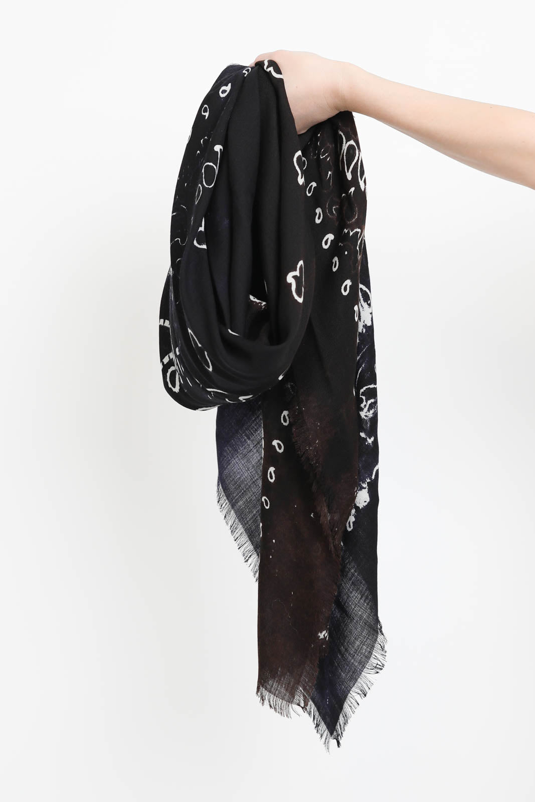 Destin, Jil Quadra Diagonal scarf in navy