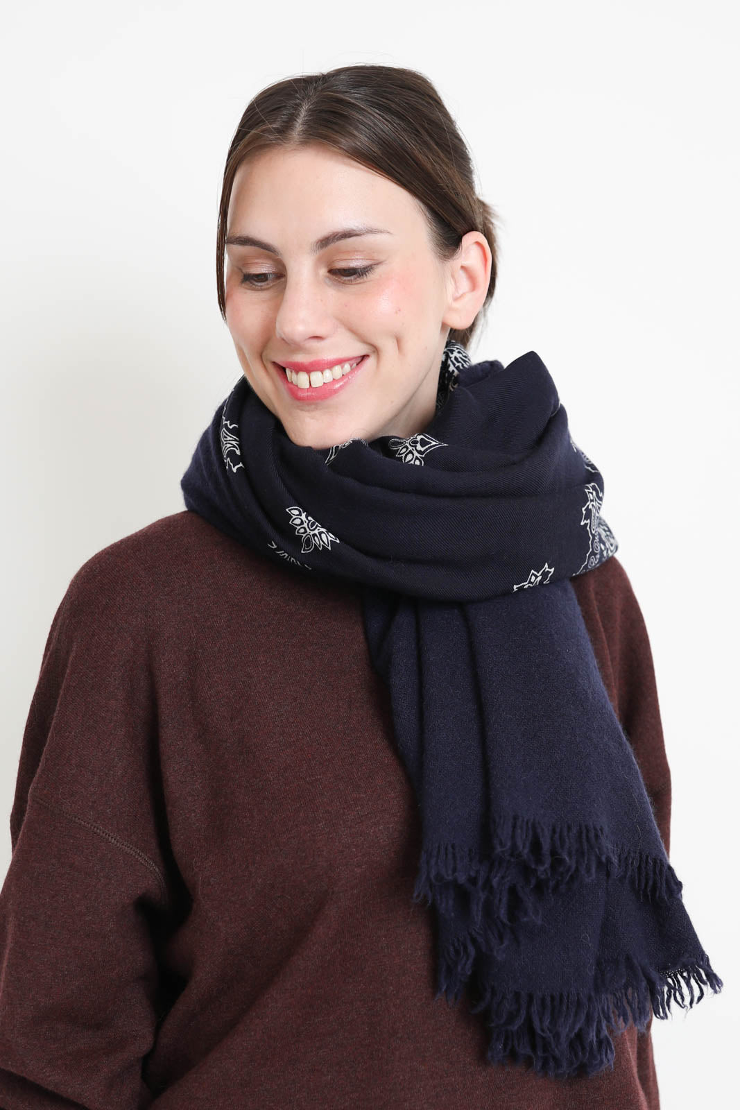 Destin, scarf Isaband Quadra in Navy