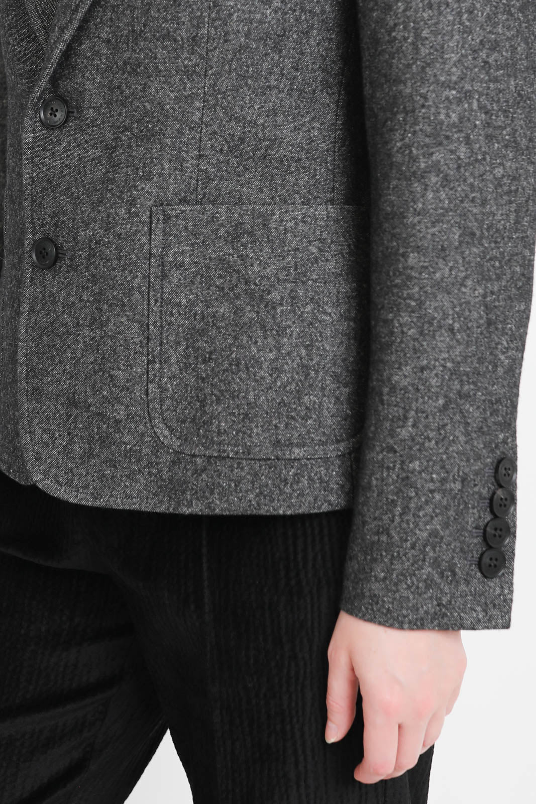 Nili Lotan, Blazer Holden in Graphite Donegal