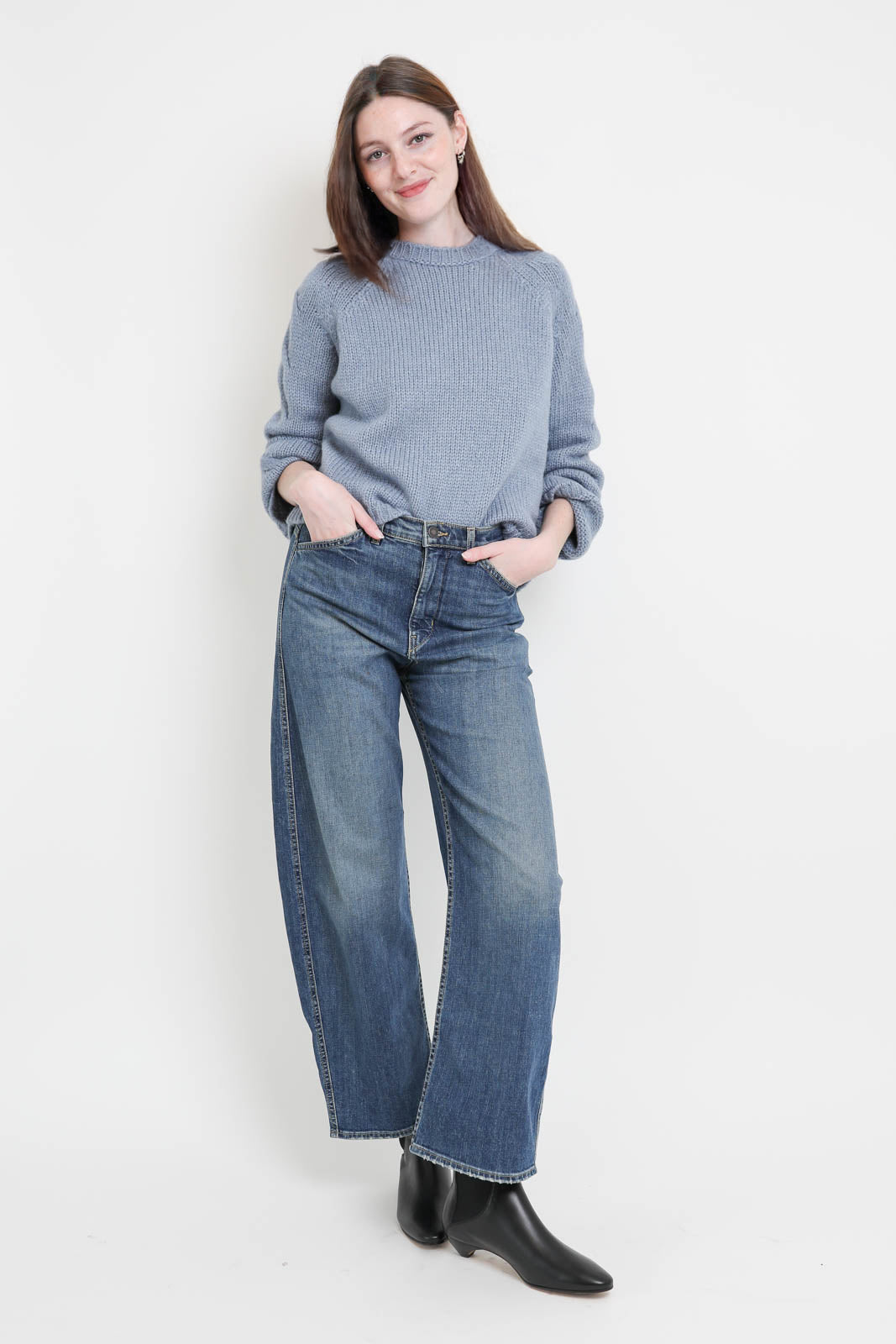 Roberto Collina Girocollo sweater in aqua