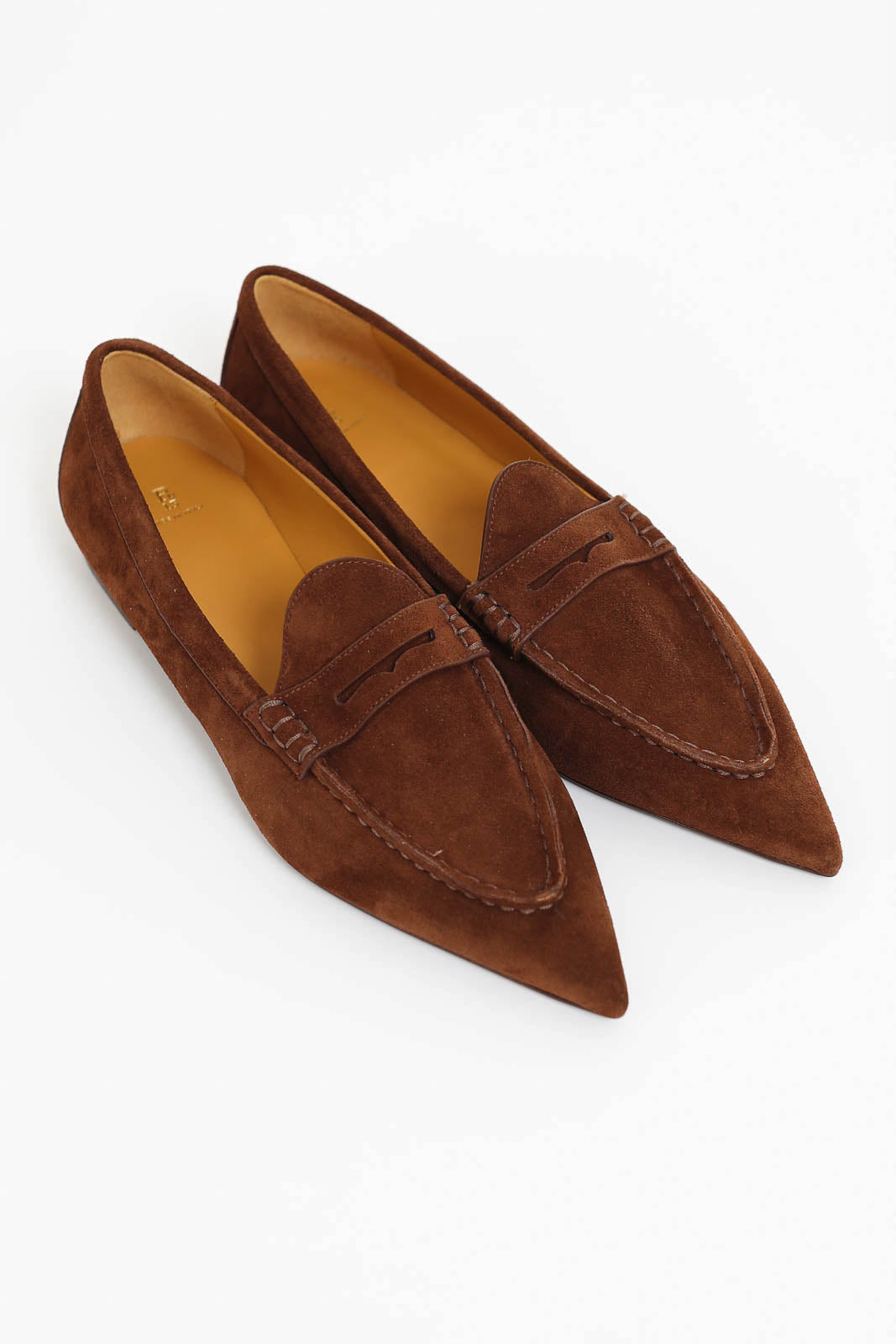 Loafer Pointed Toe in Brown Suede