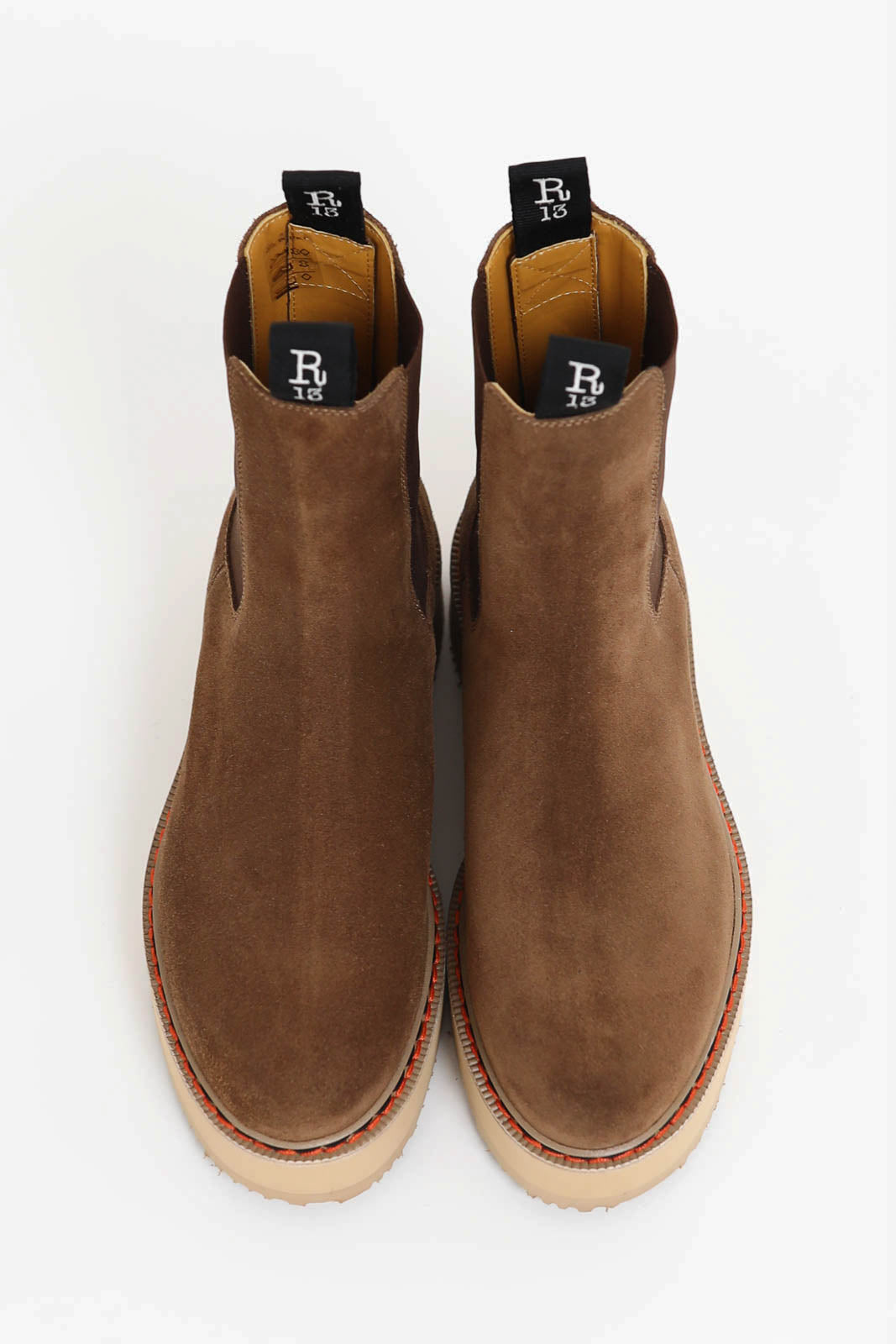 R13, Boots Single Stack in brown