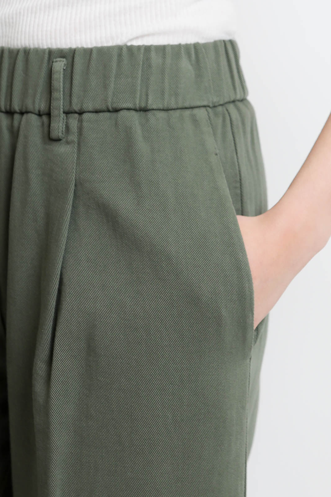 Forte-Forte Fluid pants in khaki