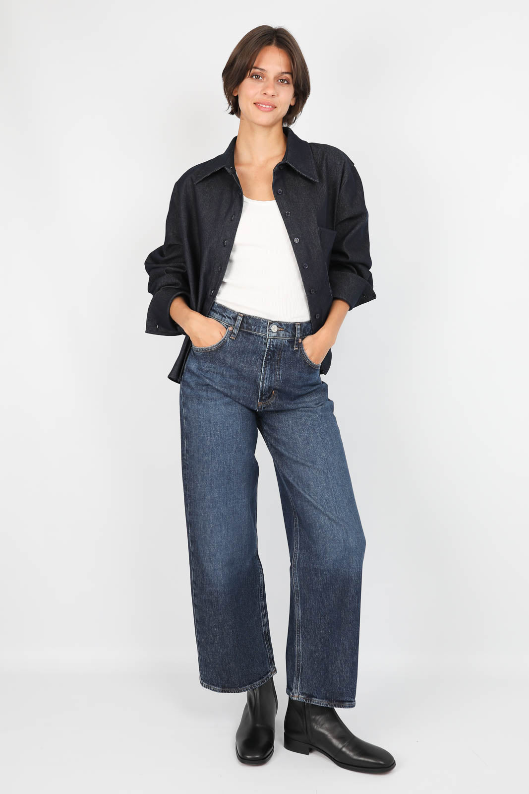 Kevin blouse in navy