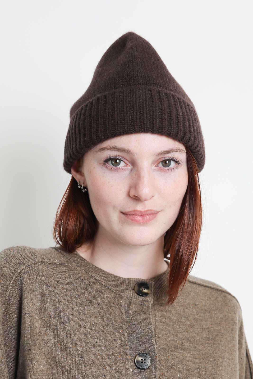 Soft Goat, Chunky Beanie in Mocha