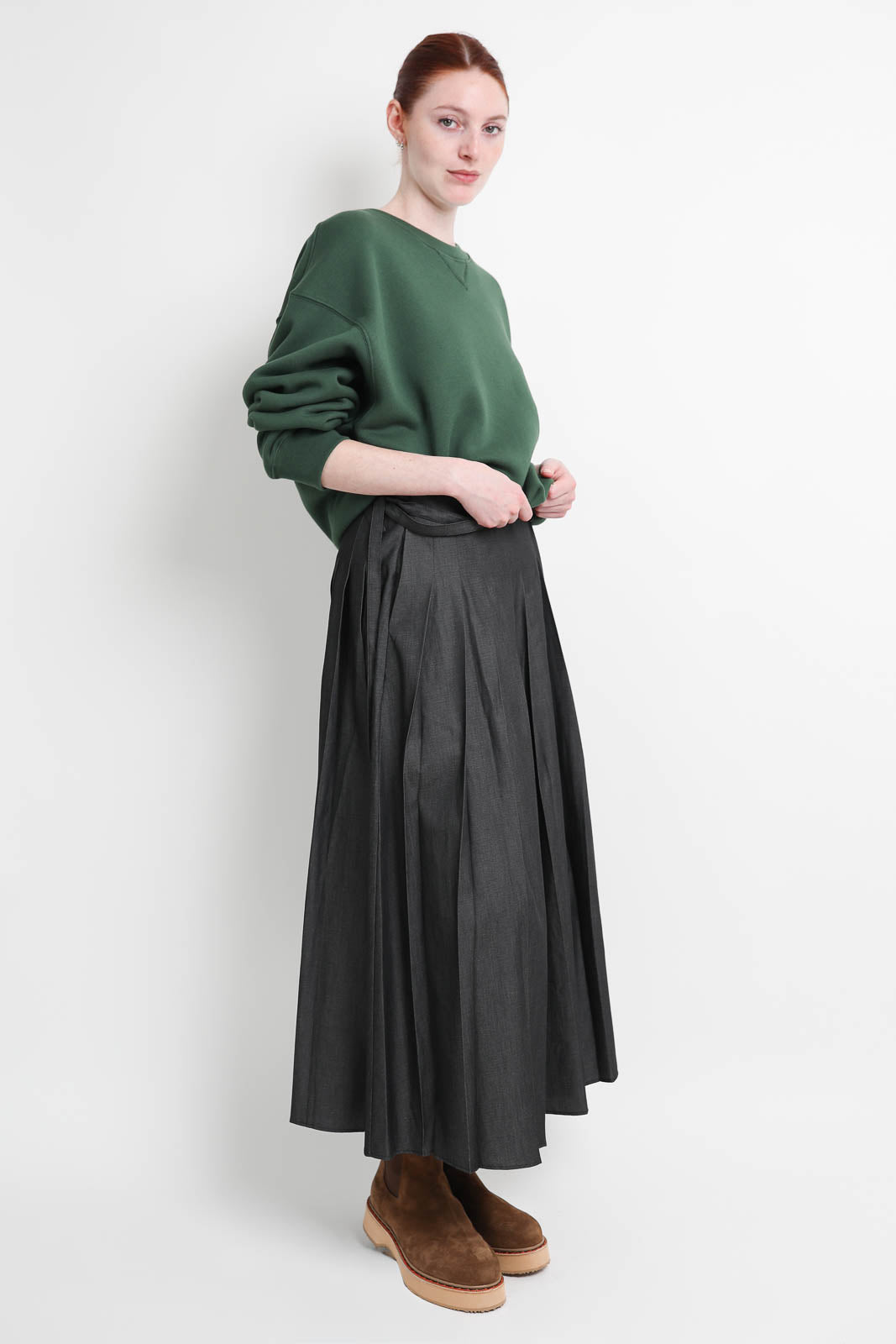 6397, Sweater Deb in Forest Green