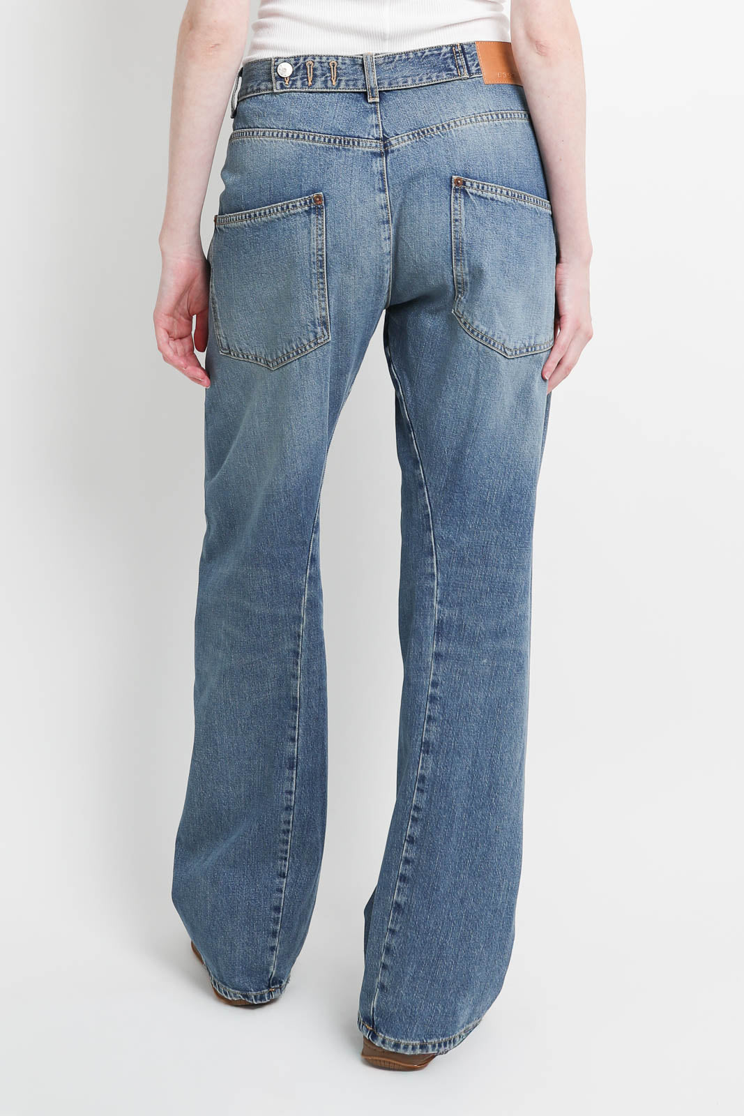 6397, Jeans Big Twisted in Soft Mid Blue