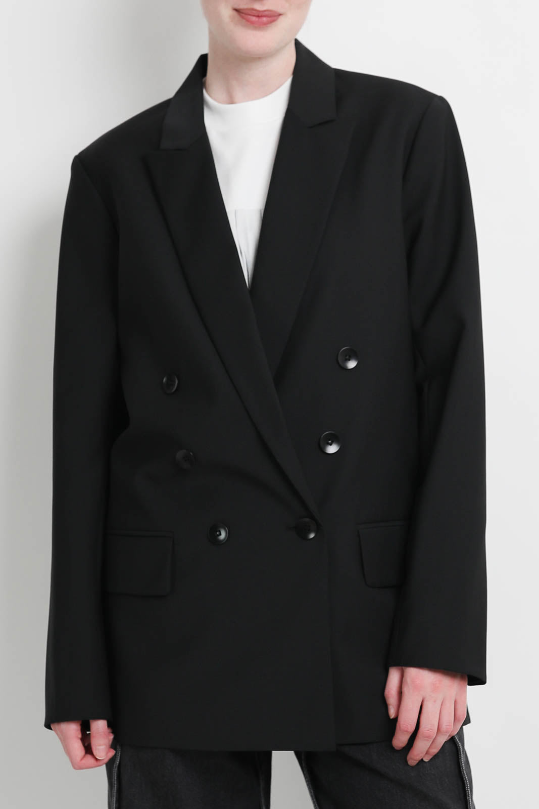 Tibi, Tropical Wool blazer in black