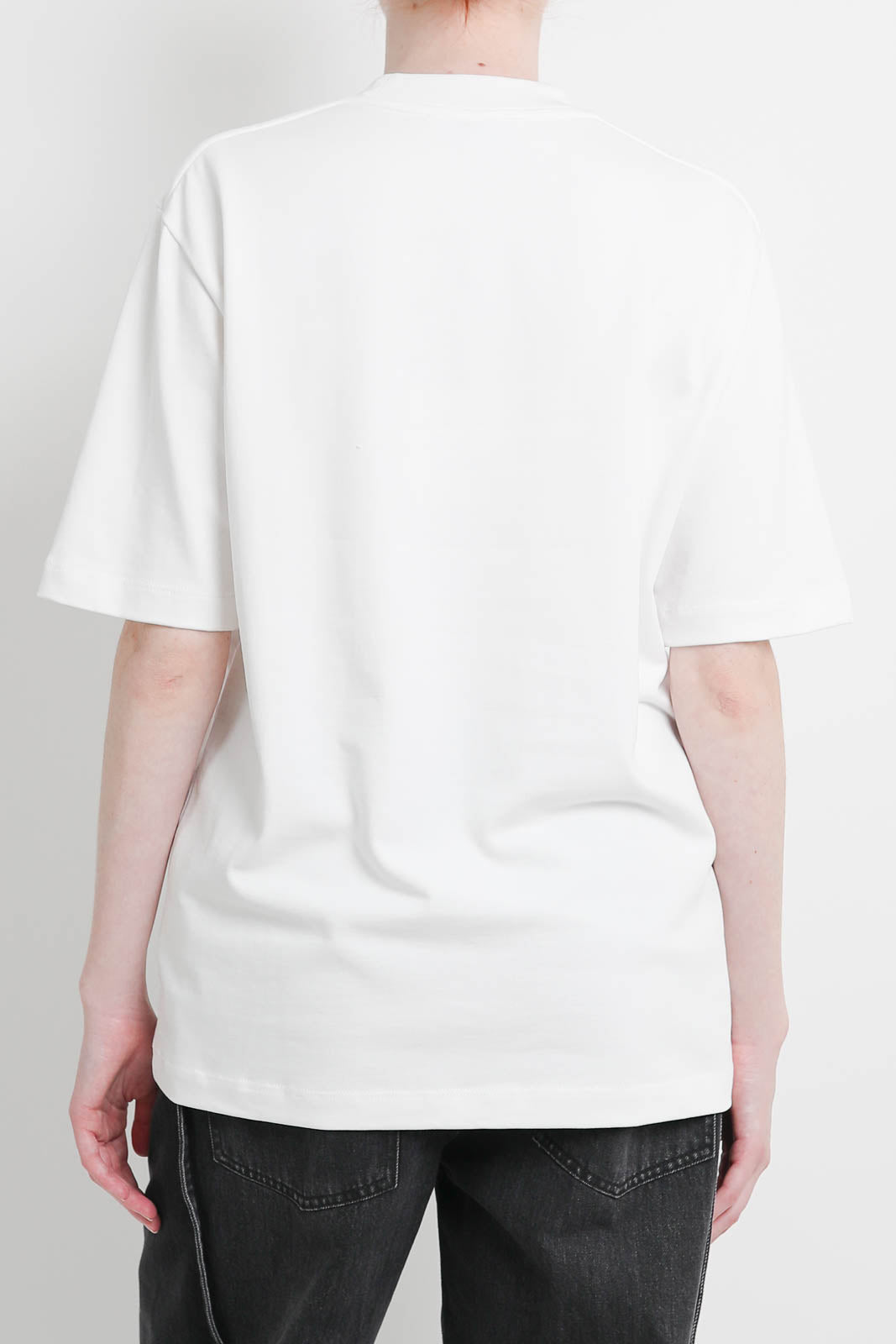 Tibi, T-shirt Trompe Loeil in White Multi