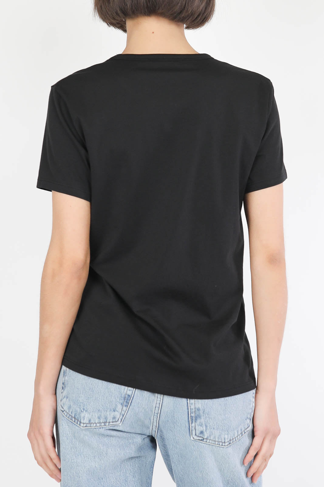 Crewneck T-shirt in black