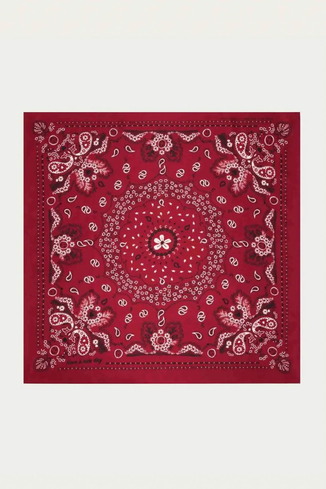 Bandana small scarf in bordeaux/fuchsia