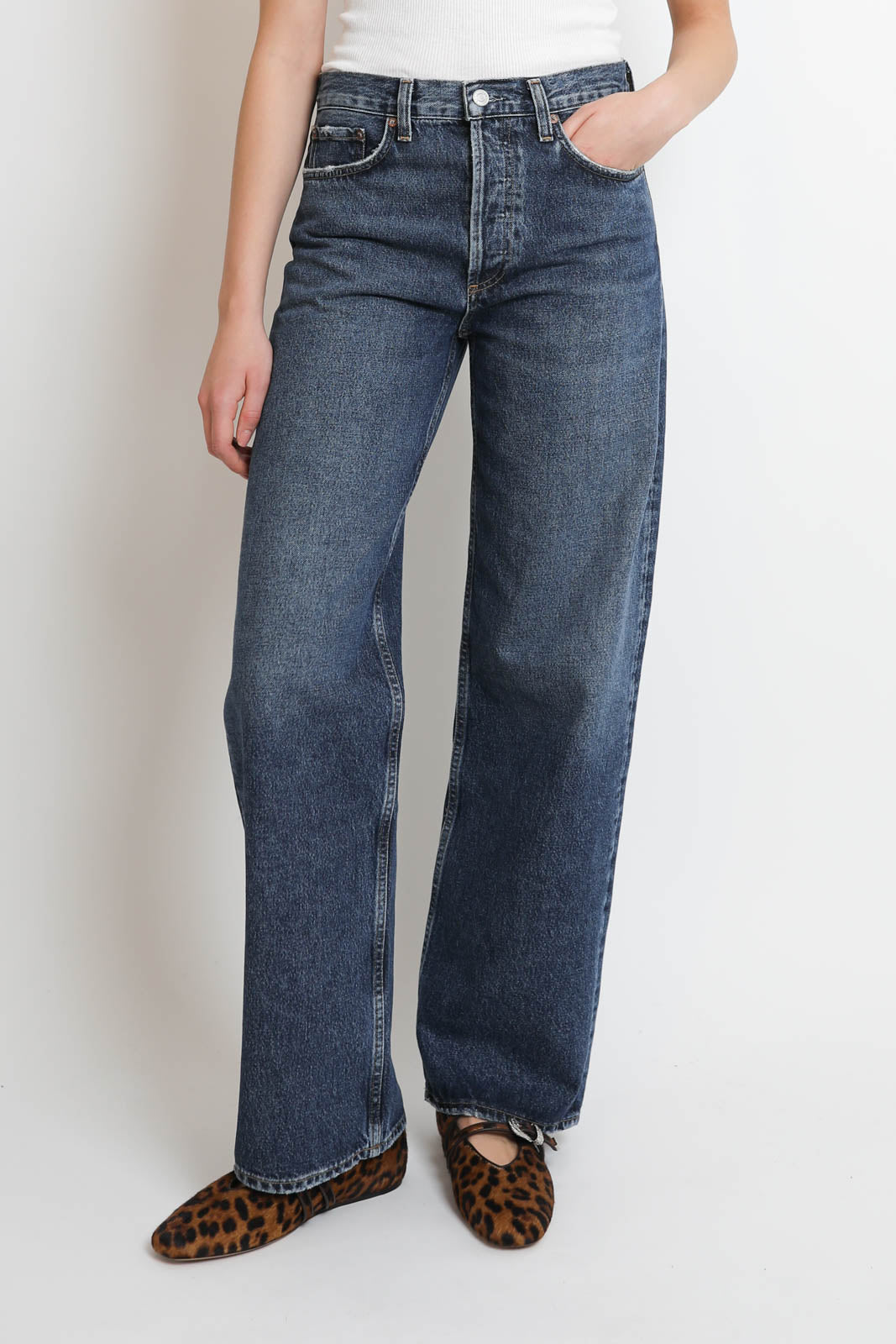 Agolde, Jeans Arc in Short Wave