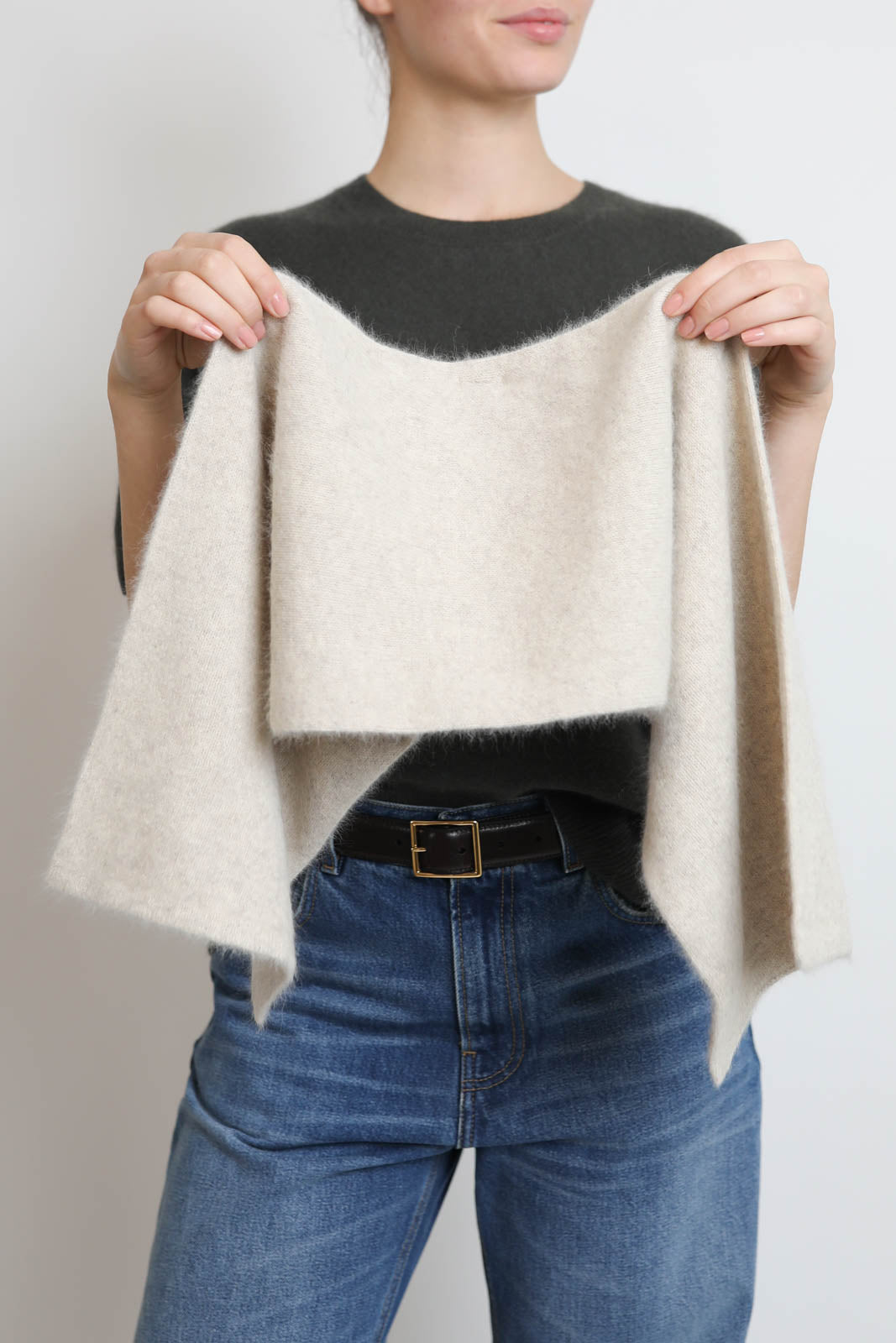 C. T. Plage, scarf Stole in Ivory