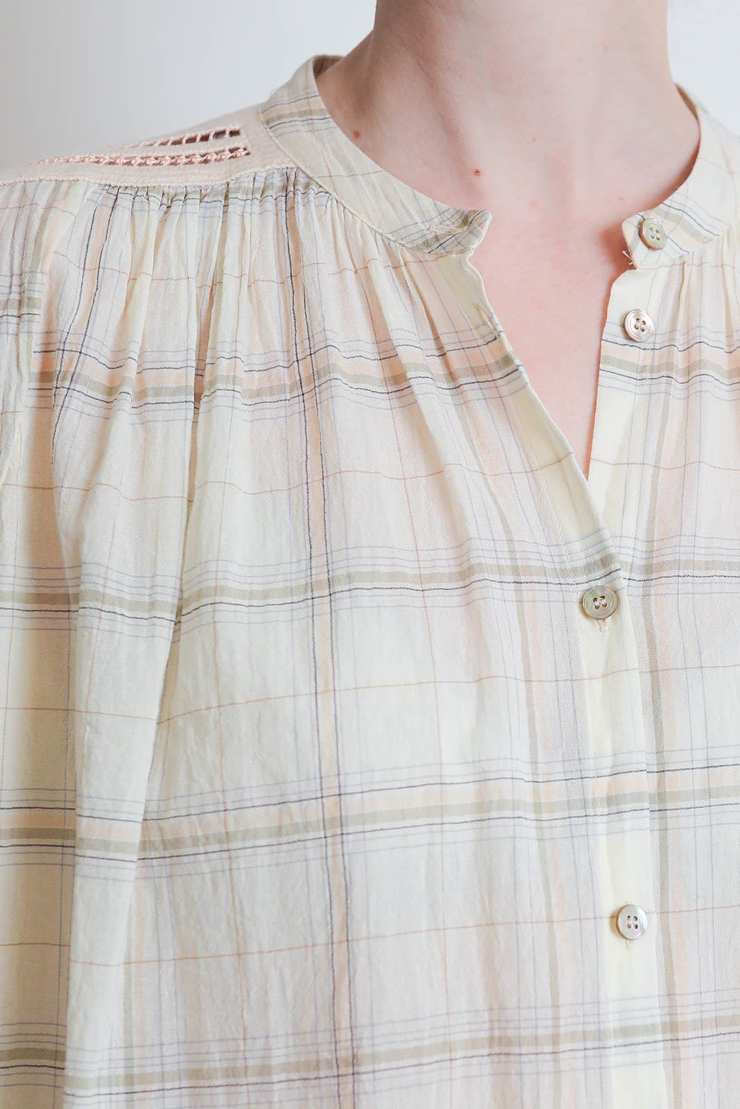 Forte-Forte, Crepe Voile Blouse in Lattementa