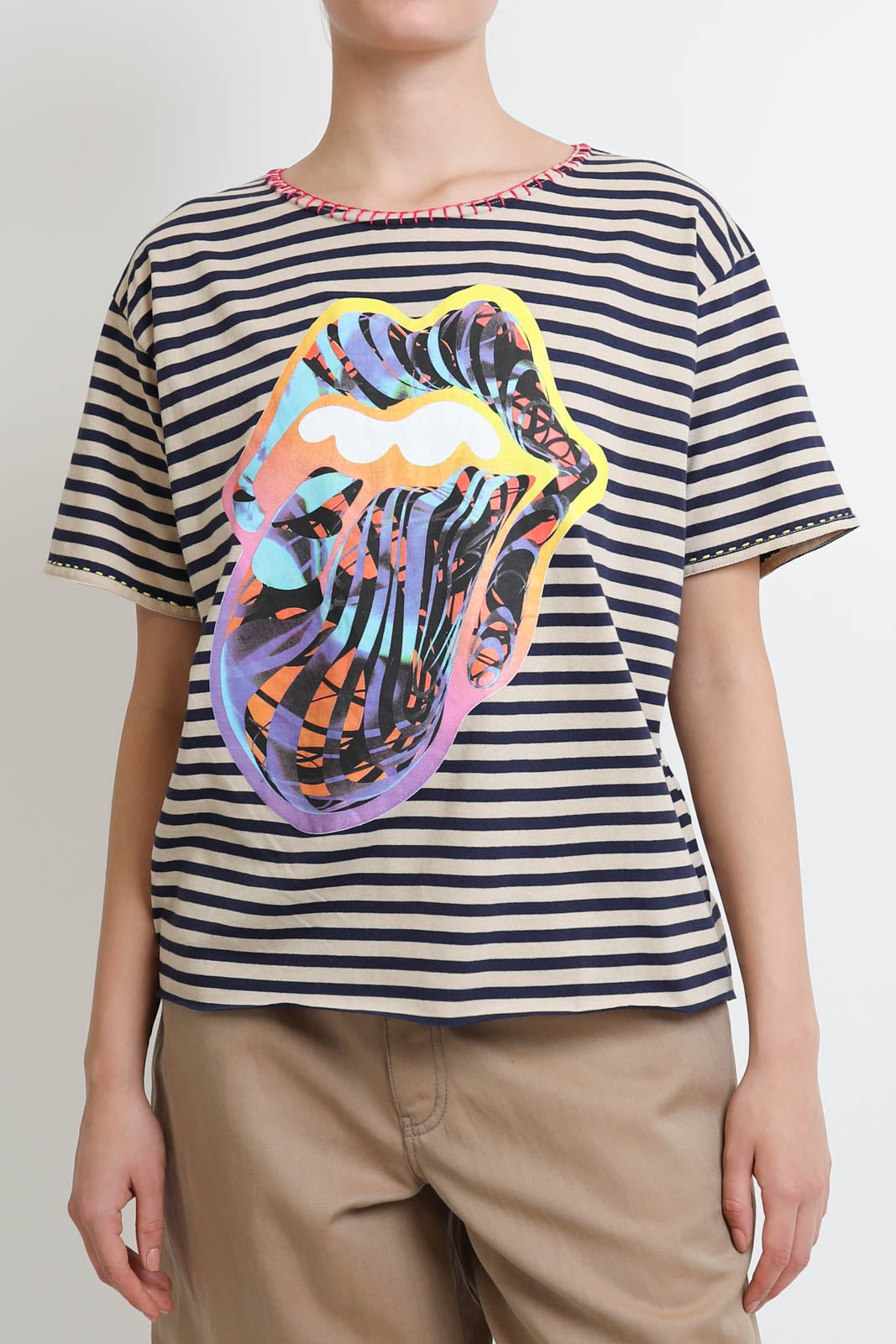 Fish Club, T-shirt Rolling Stone in Rainbow