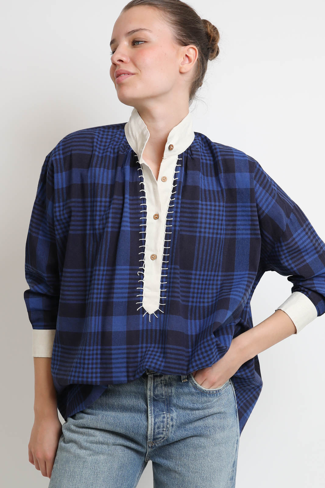 Fish Club, blouse Folk in Theo