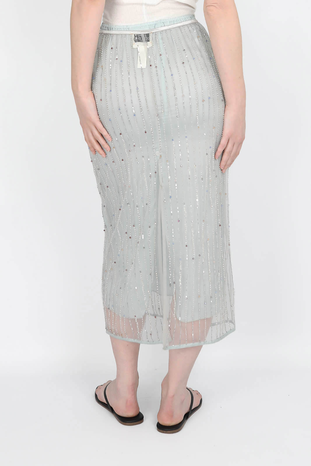 Skirt with embroidery in Firefly