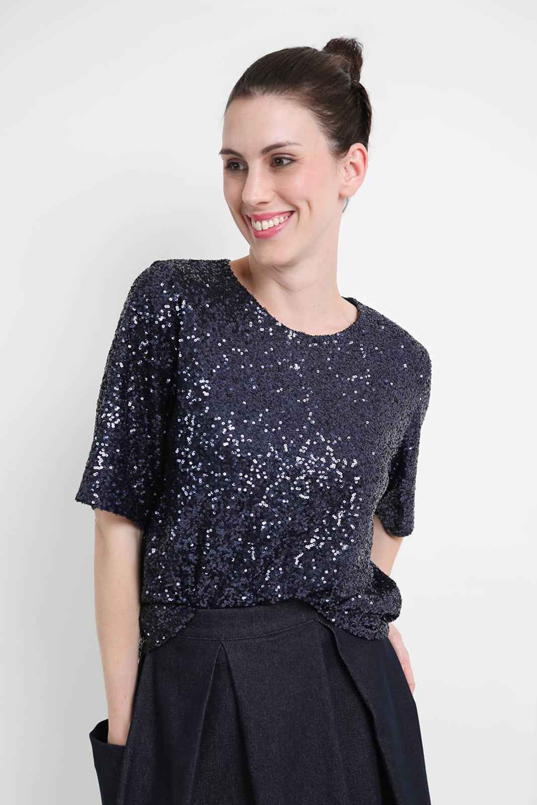 Atelier 1985, Top Yvette In Dark Blue