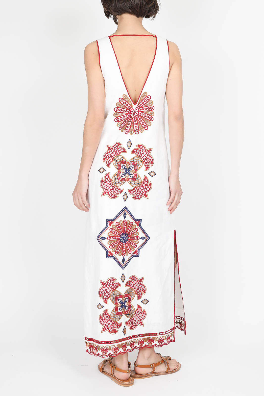 Mary's Tiles dress in off white