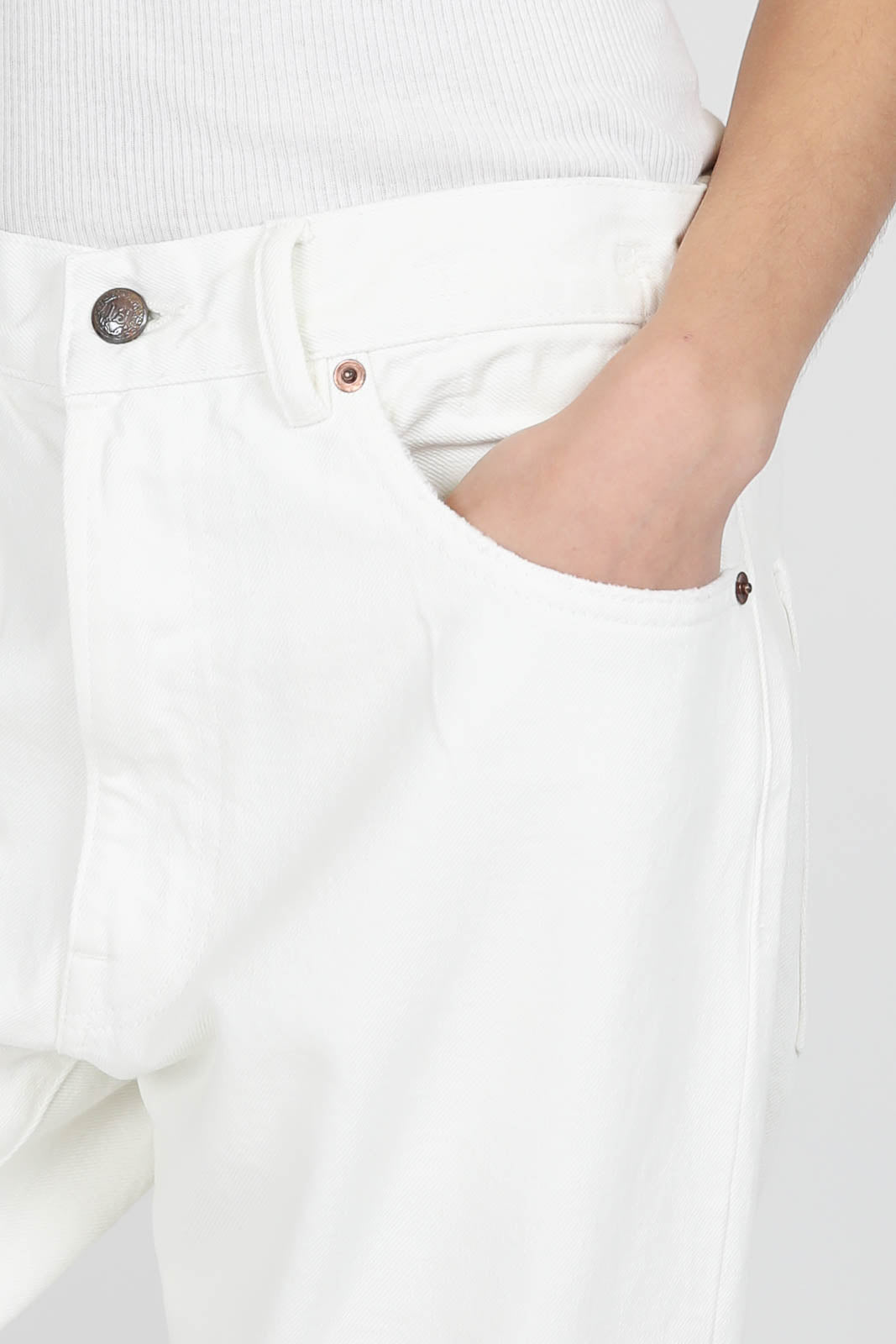 Jeans X-BF Cuffed in Bennet White Selvedge