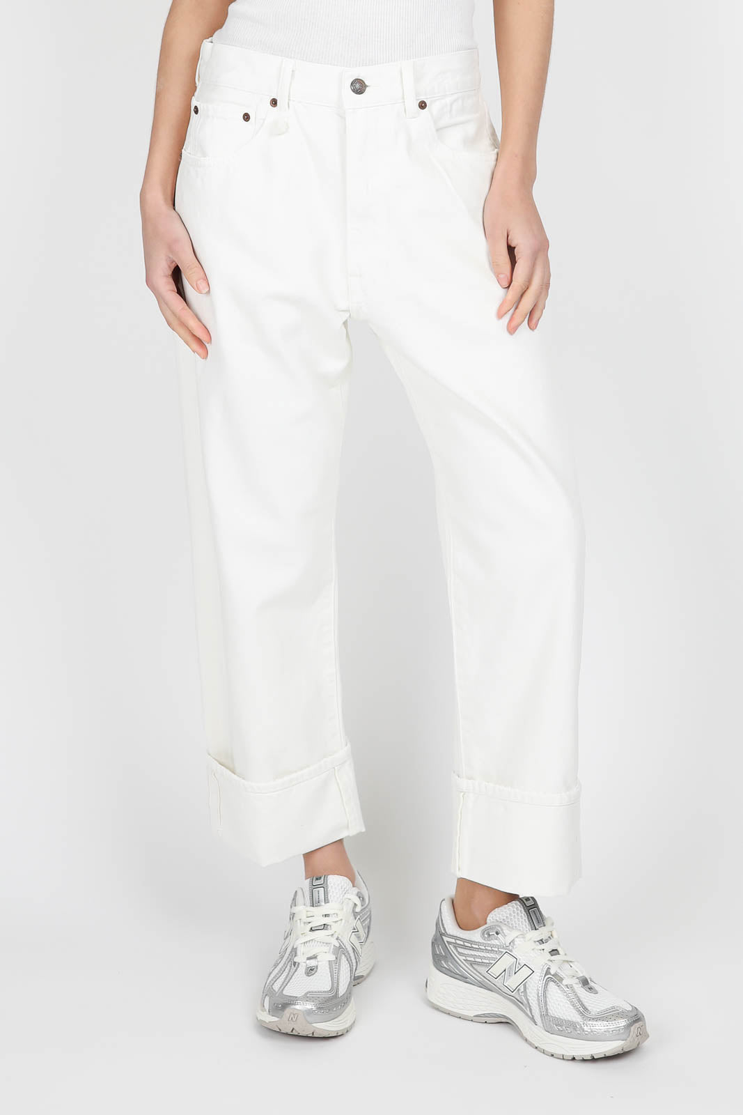 Jeans X-BF Cuffed in Bennet White Selvedge