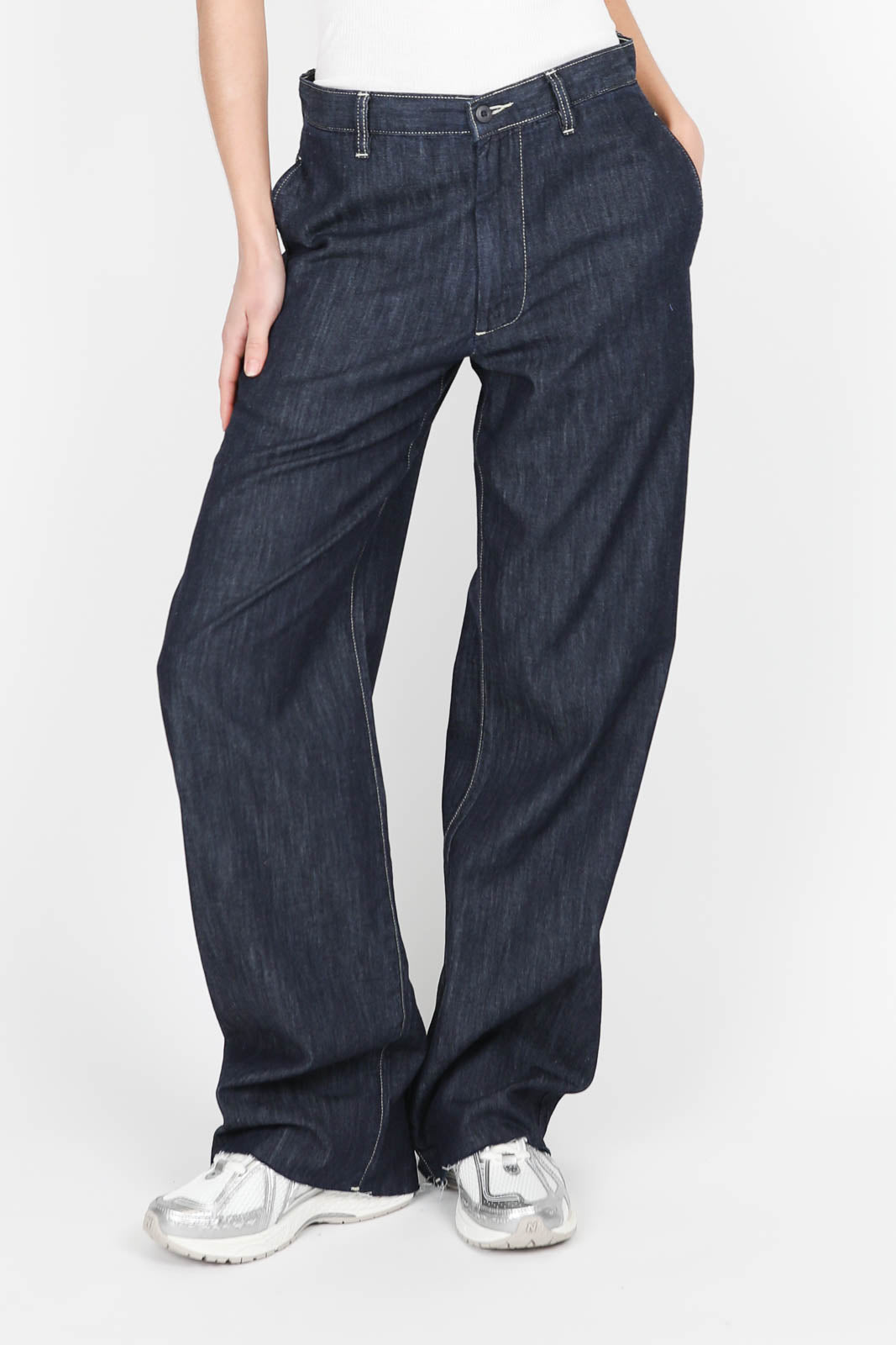 Jeans Teri Wide Leg In Drapy Rinse Indigo