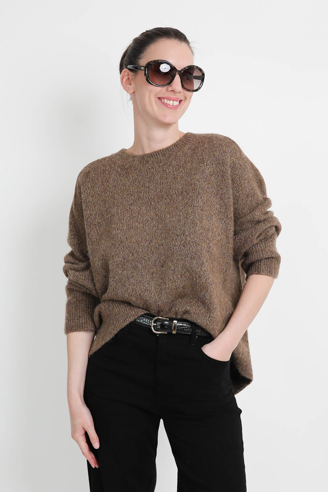 Zenggi, Soft Tweed sweater in Elmwood