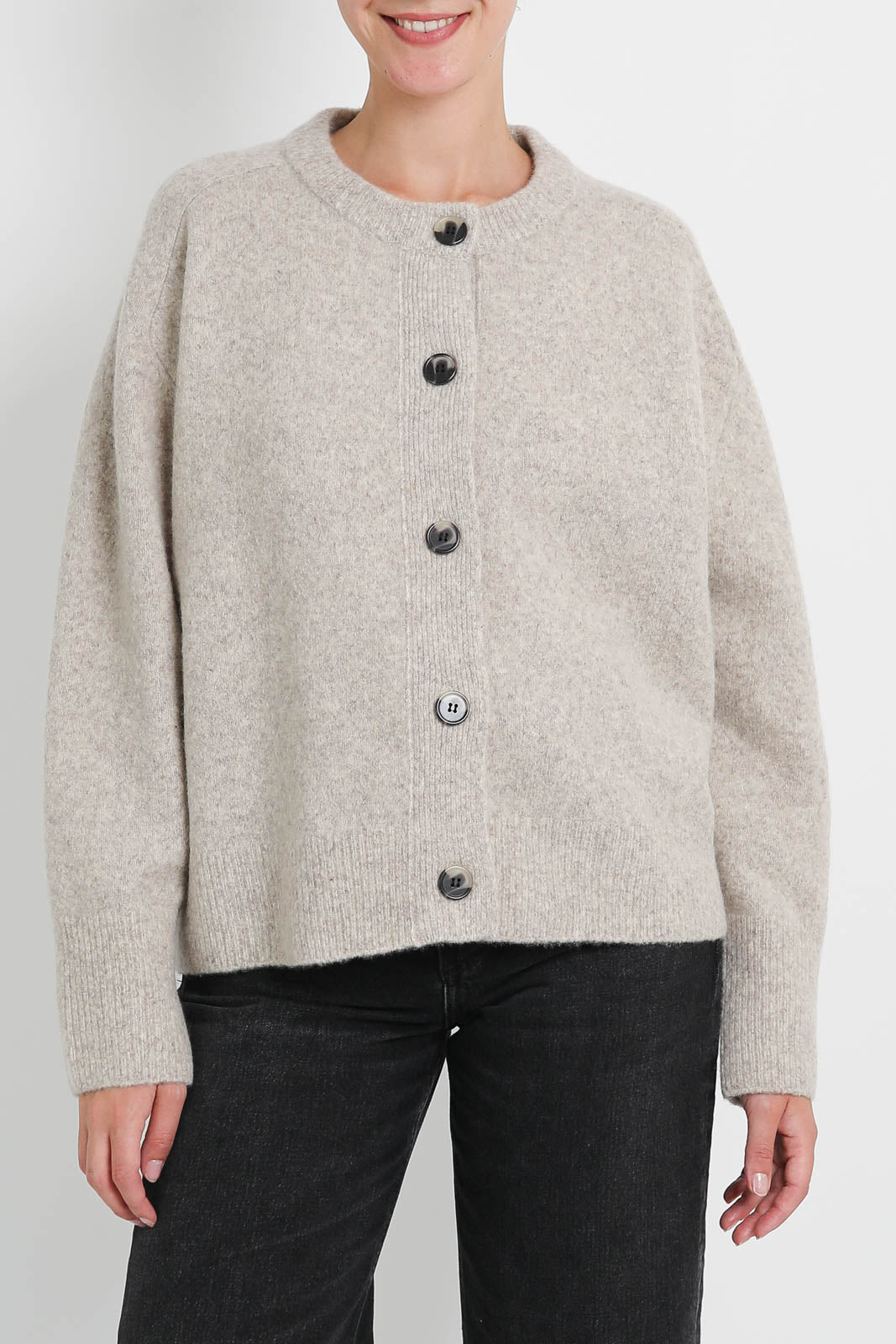 Zenggi, Boxy cardigan in shearling