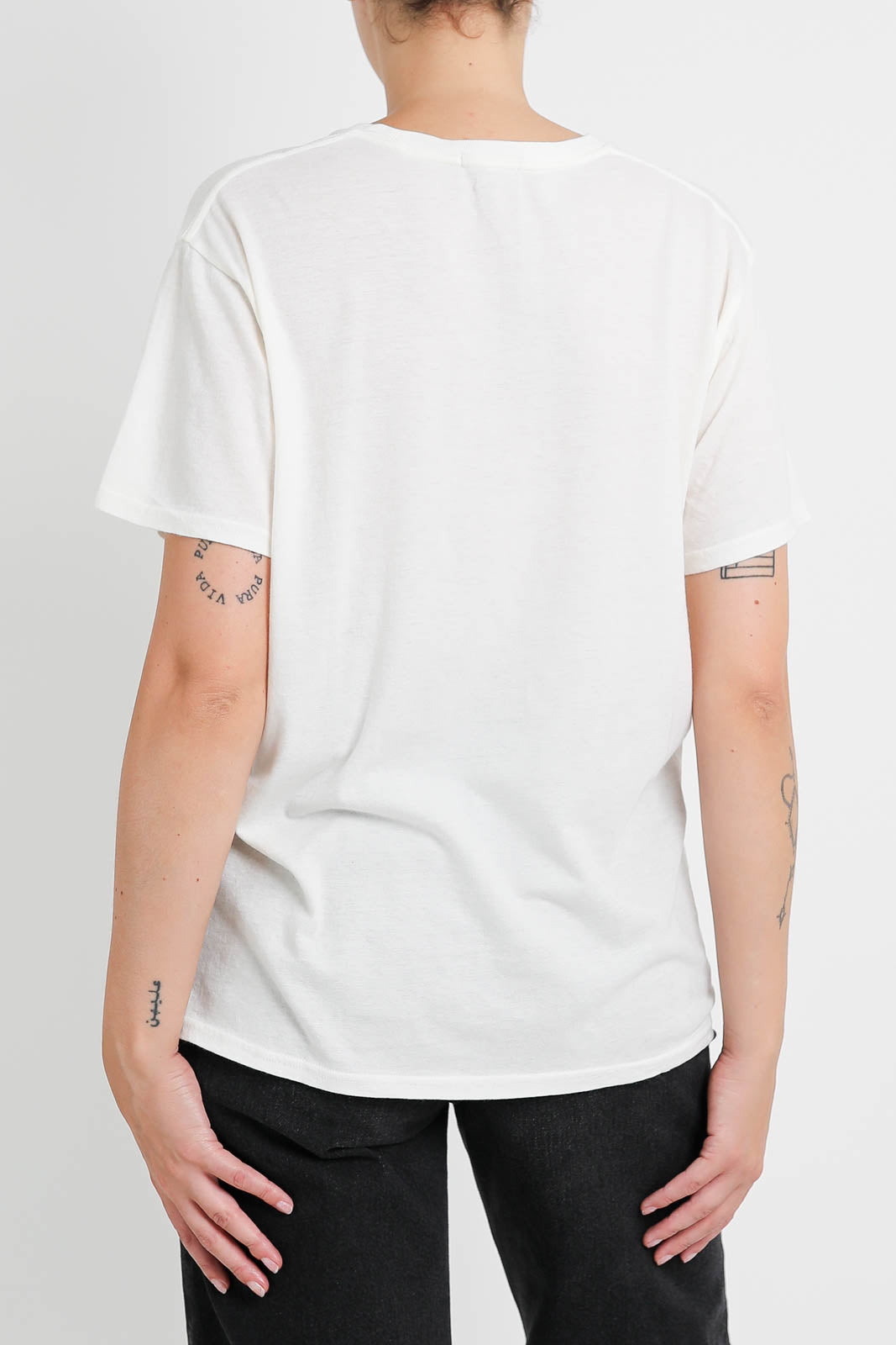 R13, T-Shirt You're Weird in white