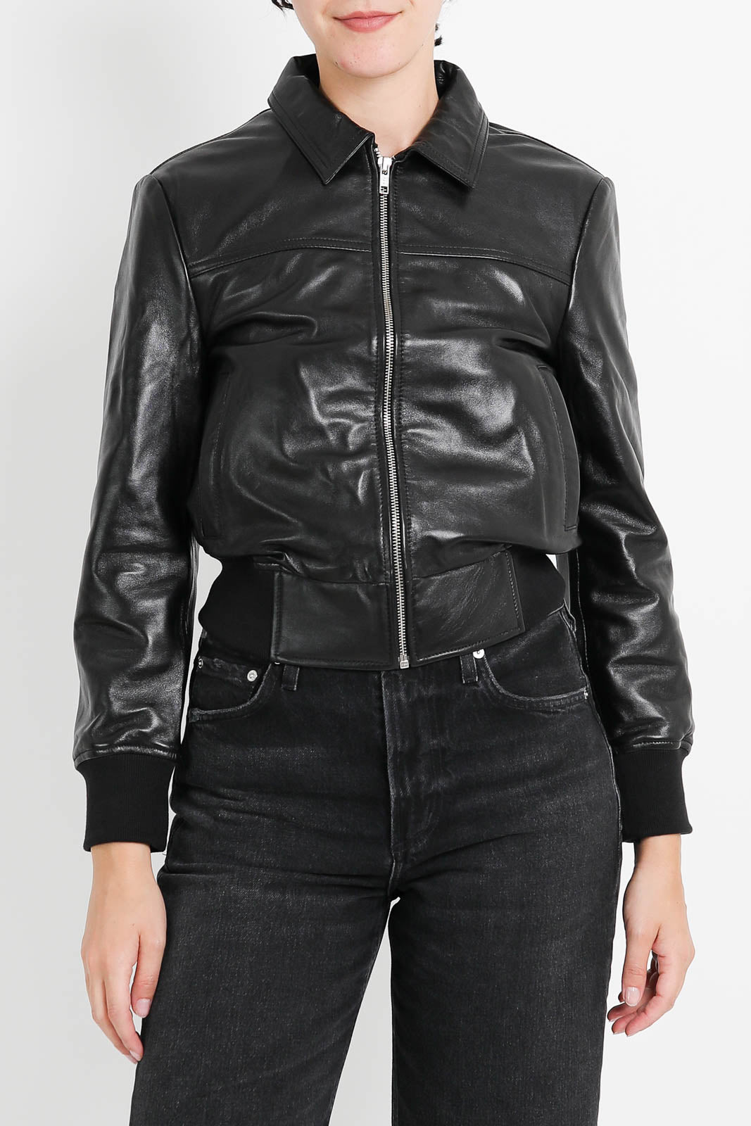 R13, Berlin jacket in Black Leather