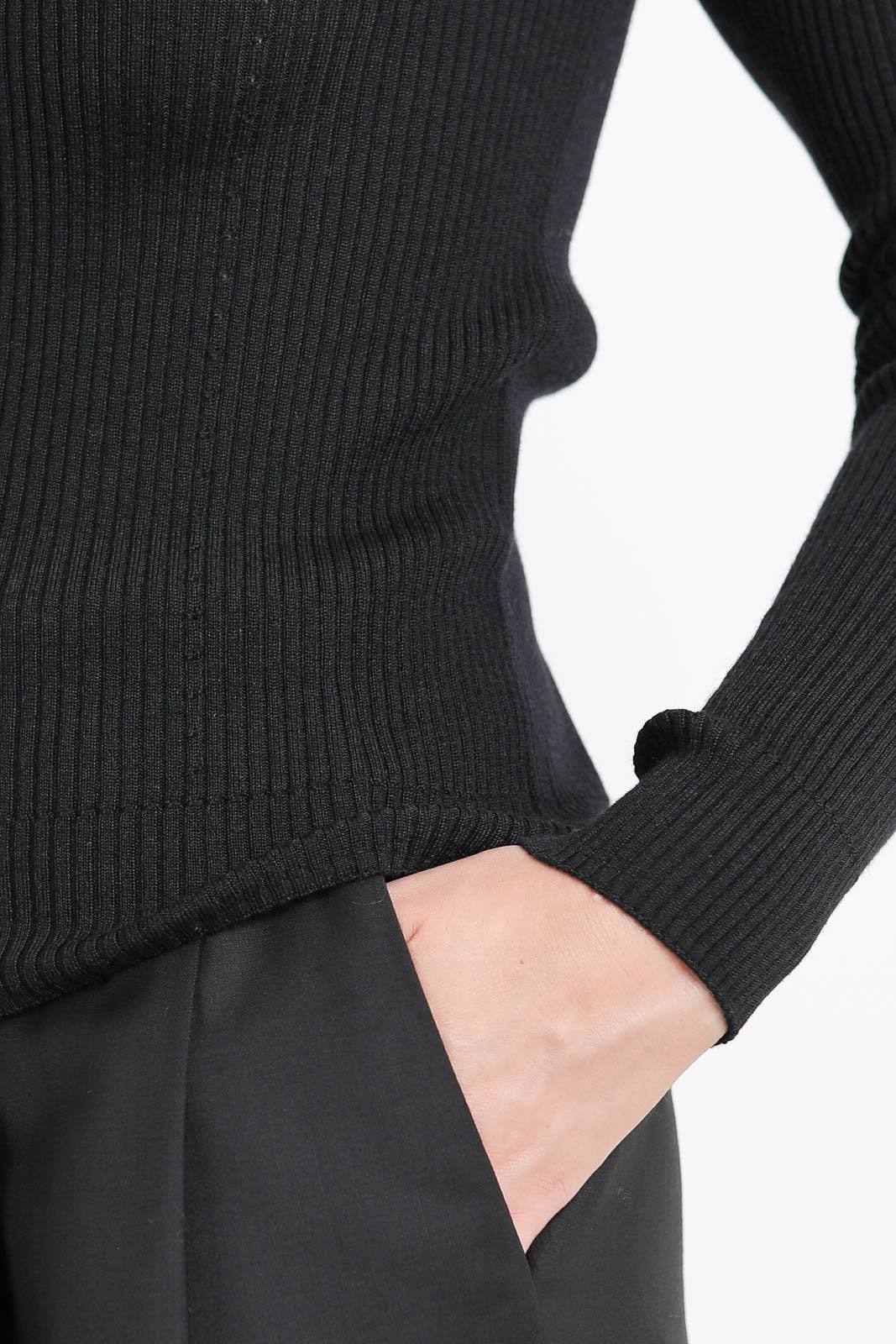 Nackiyé, long sleeve shirt Insider in black