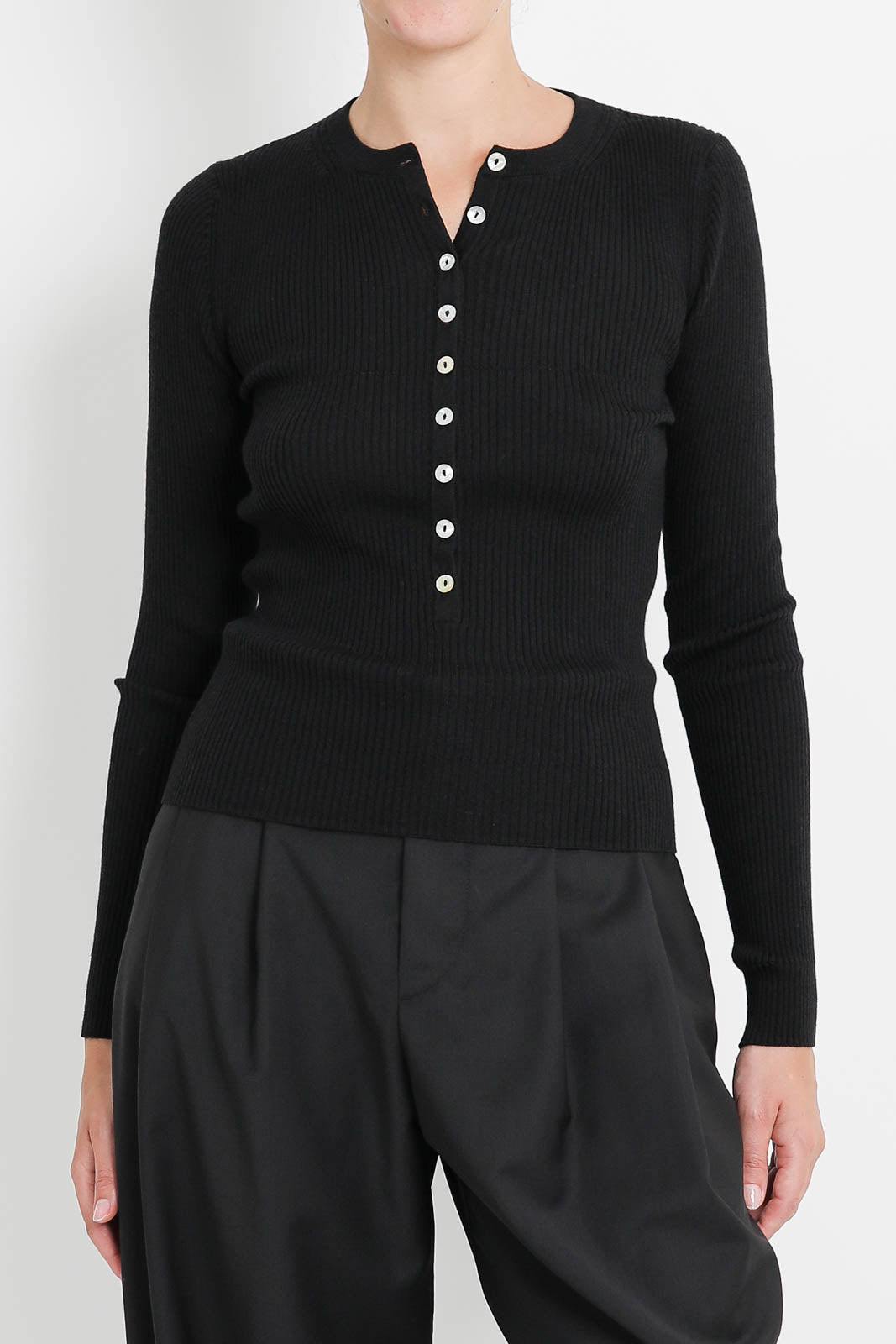 Nackiyé, long sleeve shirt Insider in black